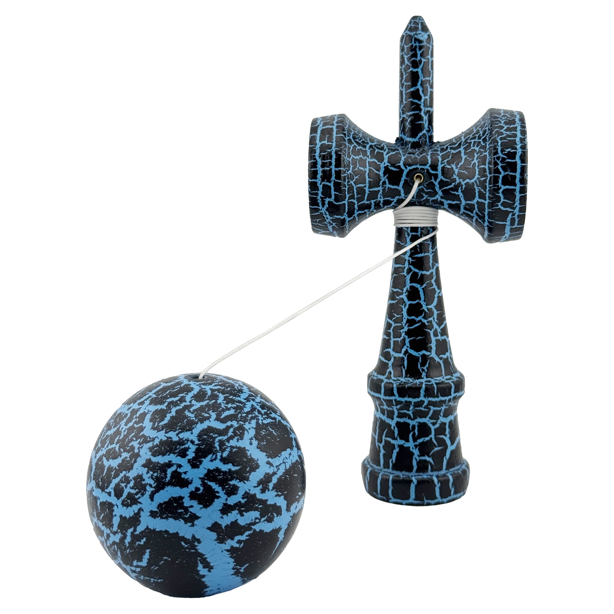 Kendama X Originala, Profesionala, Flippy, Cracked, din Lemn, 18