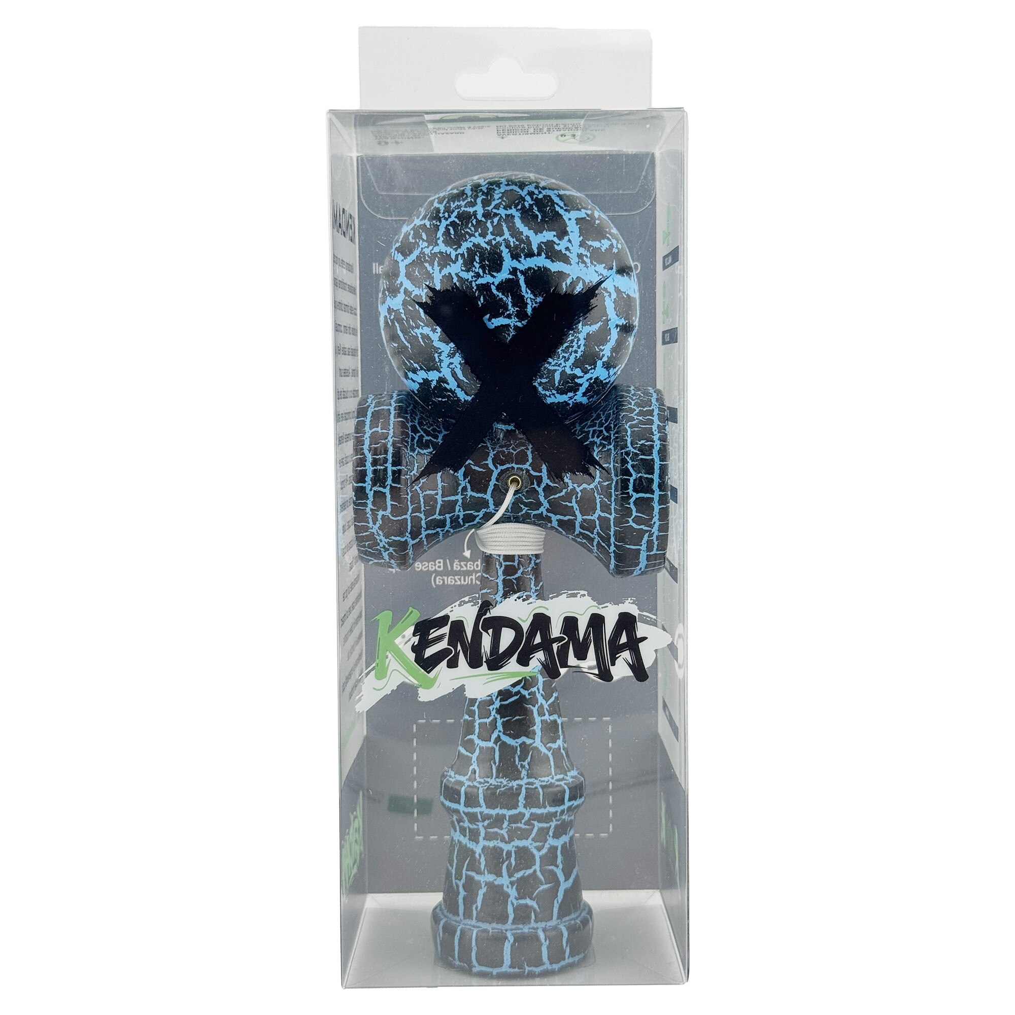 Kendama X Originala, Profesionala, Flippy, Cracked, din Lemn, 18