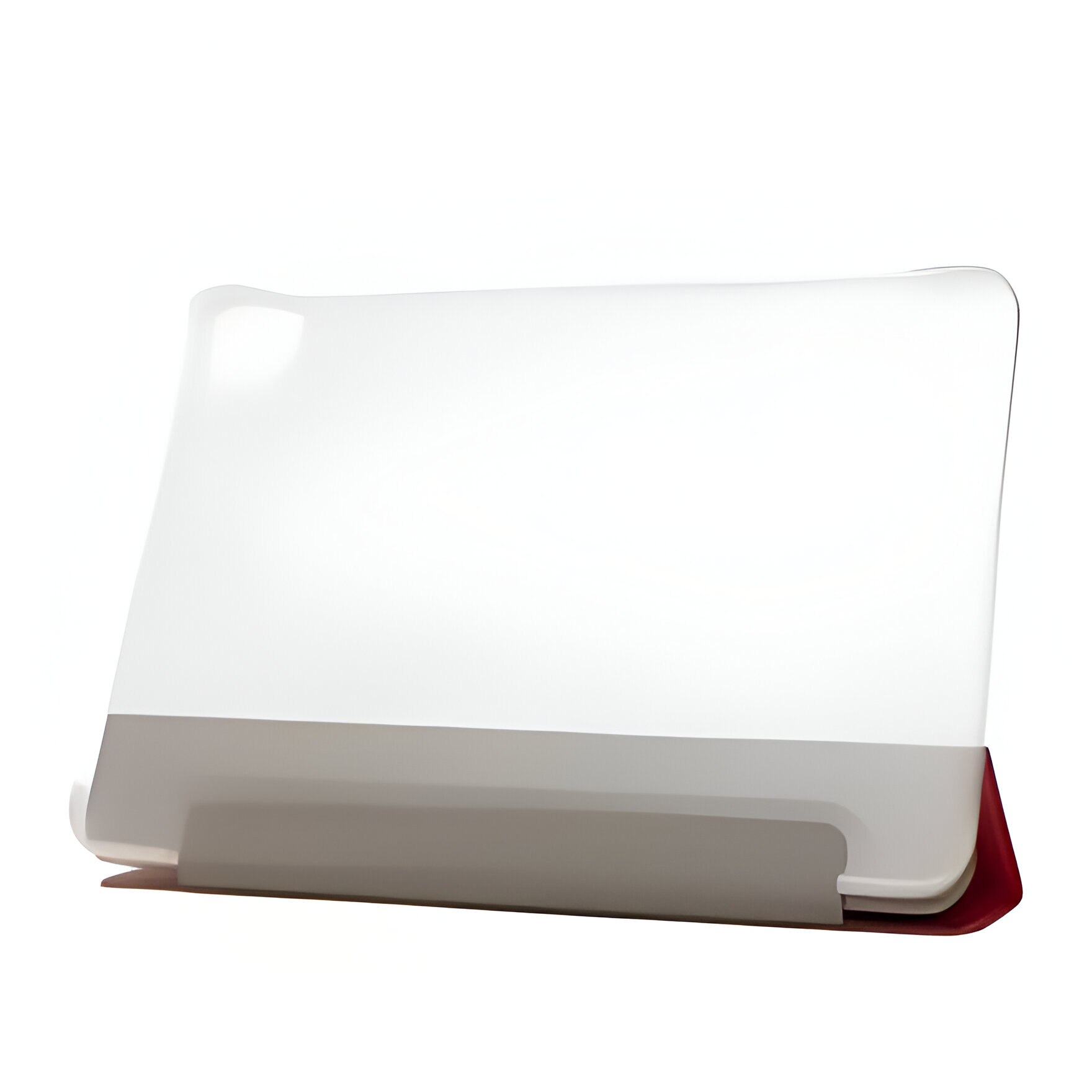 Etui protectie pentru iPad Pro 11 (2020), rosu, cu capac si suport pentru Apple Pencil, transparent
