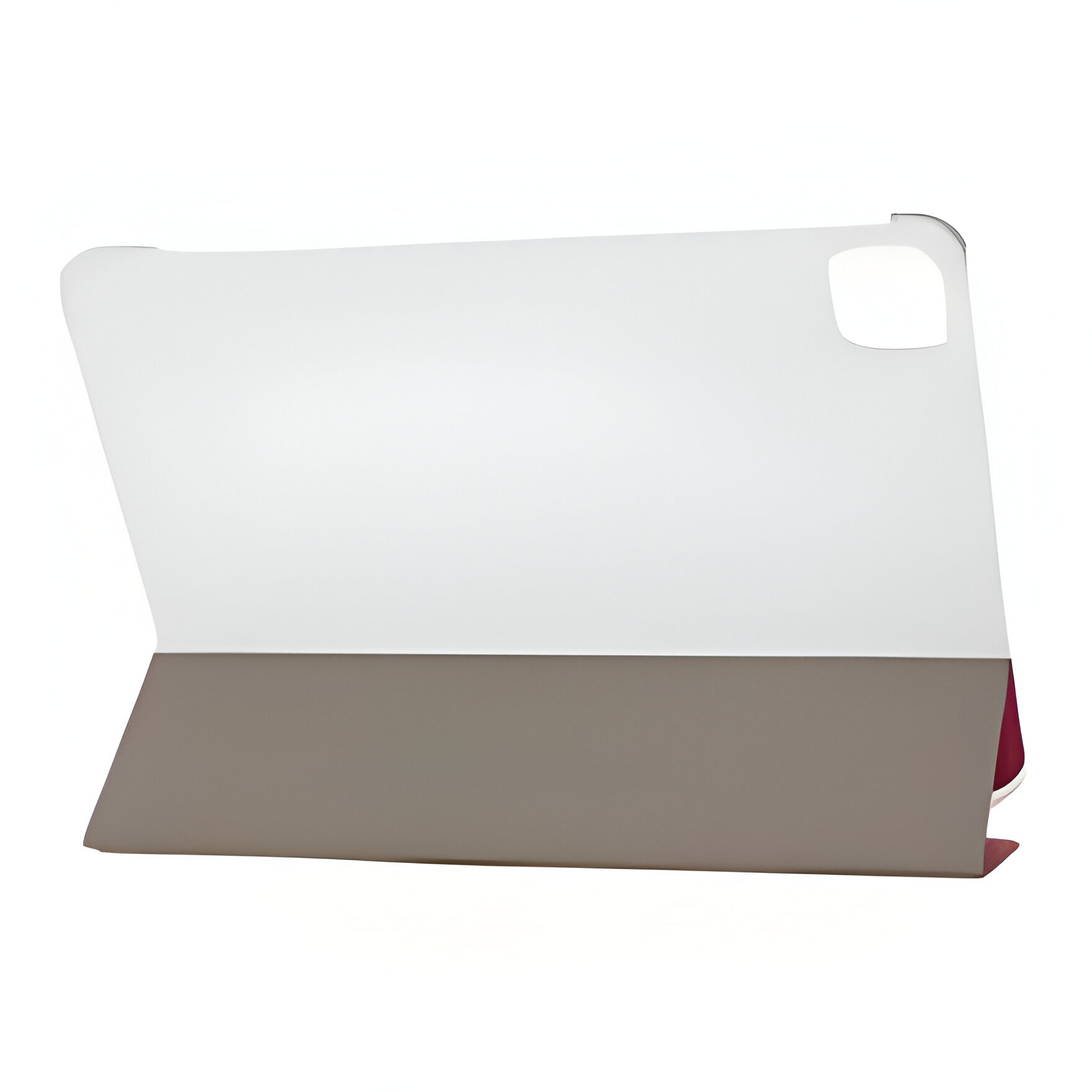 Etui protectie pentru iPad Pro 11 (2020), rosu, cu capac si suport pentru Apple Pencil, transparent