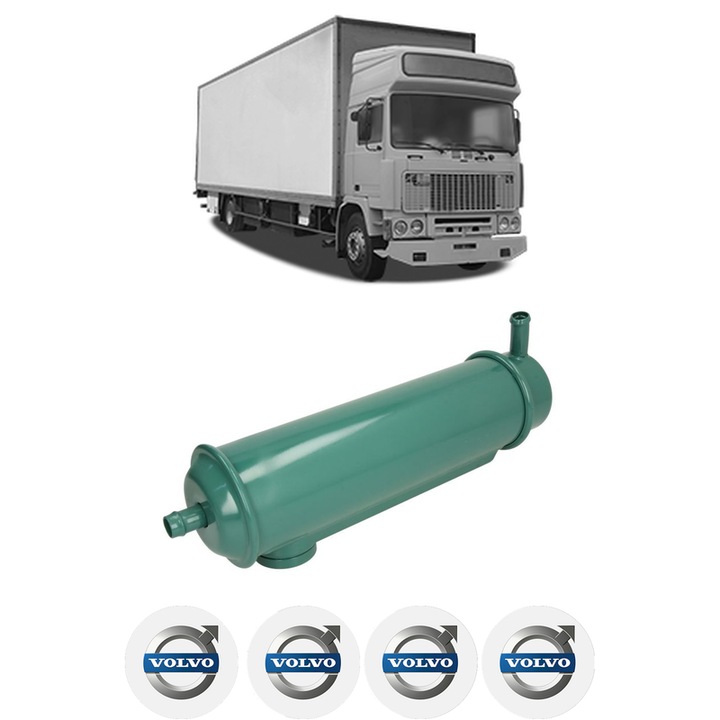 Radiator racire ulei VOLVO F10 din 1990-1994 KW 228 CP 310 CMC 9600, Auto, 4x Stickere auto cu VOLVO