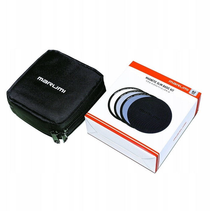 Set filtre Marumi Magnetic Slim Basic Kit 67mm, protectie, polarizator, ND16, multicolor