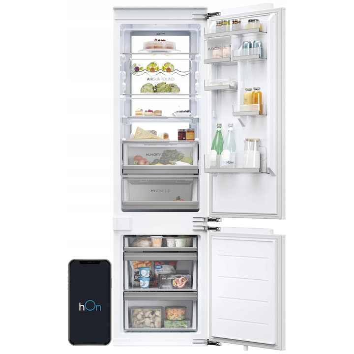 Frigider Haier HBW7519CF, 214l, 86l, No Frost, 54x55x193.5cm