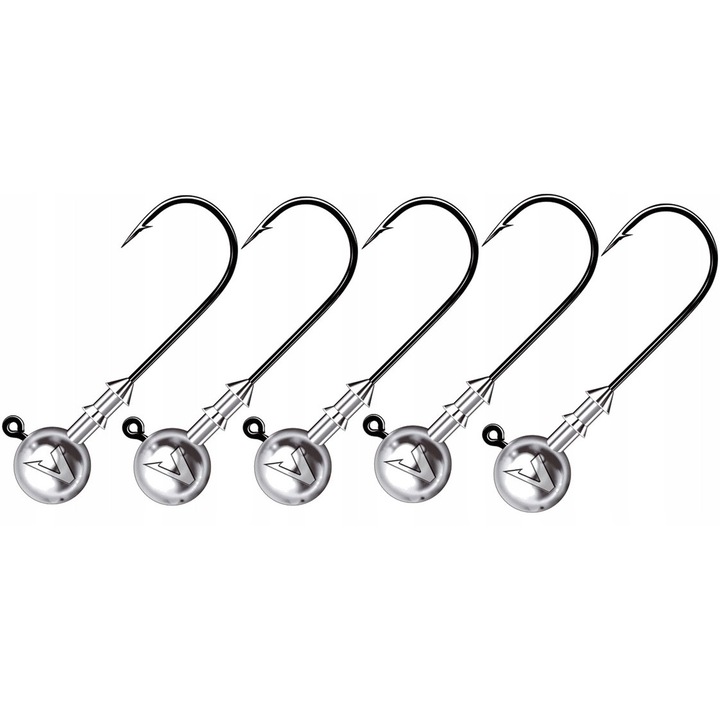 Dragon V-Point Classic 6/0, 5g, ragadozóhalas horgok, 5 db-os szett