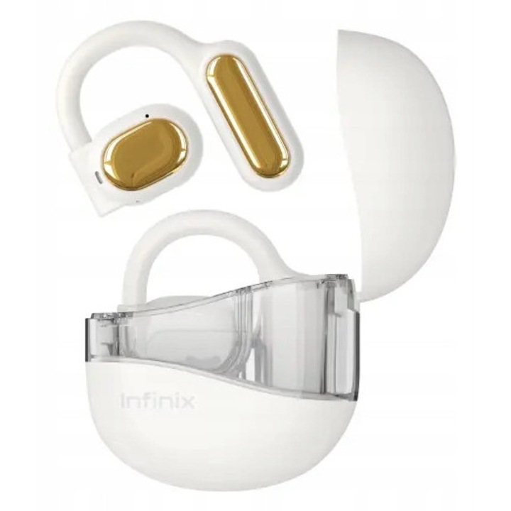 Infinix XBuds 3 Loop vezeték nélküli fülhallgató, True Wireless, Bluetooth 5.3, fehér, 12 óra üzemidő