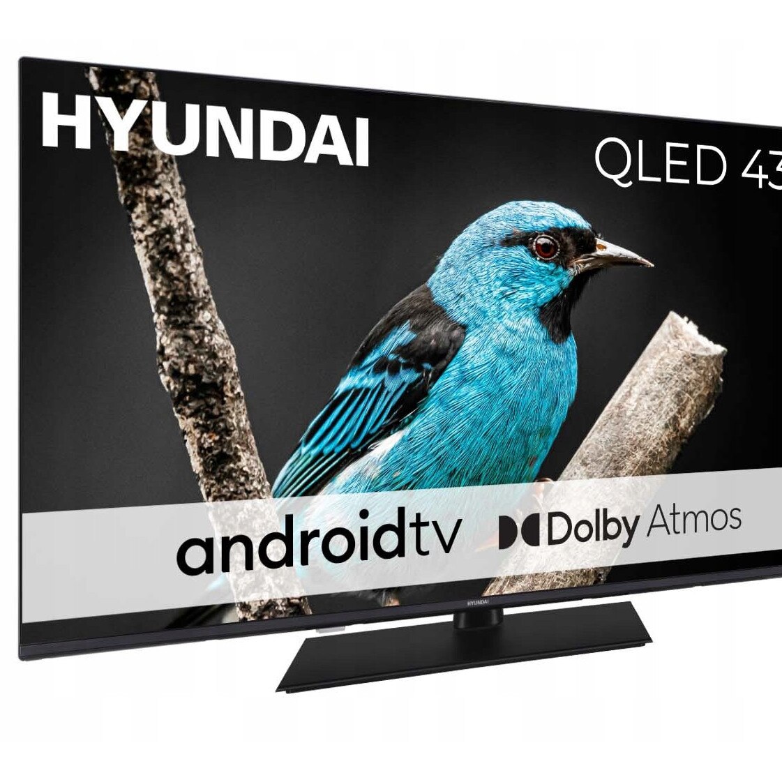 Televizor QLED 43" 4K, Hyundai, Android TV, Dolby Atmos, 3x HDMI 2.1, negru