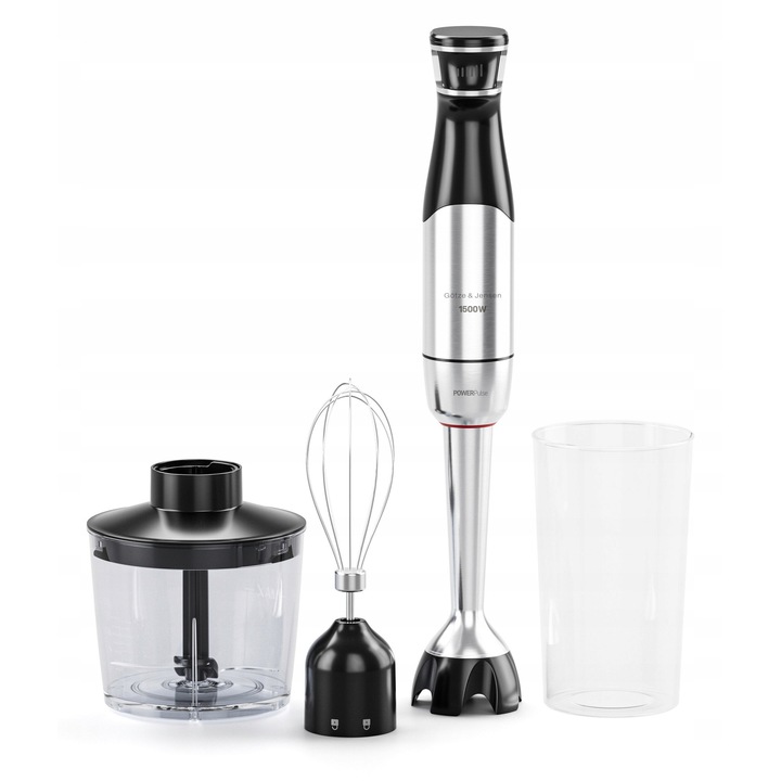 Блендер GOTZE & JENSEN HB902X, 1500W, с 700мл контейнер и аксесоари за миксиране и разбиване