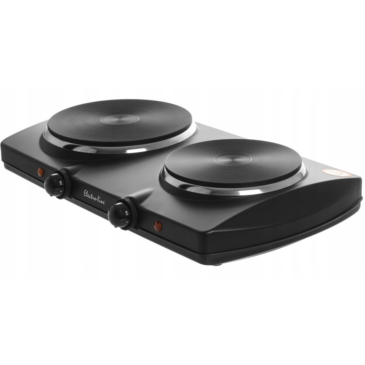 Aragaz ELECTRO-LINE 102B, 2 zone de gatit, 2500 W, 46.7x27.9x8.7cm, alb