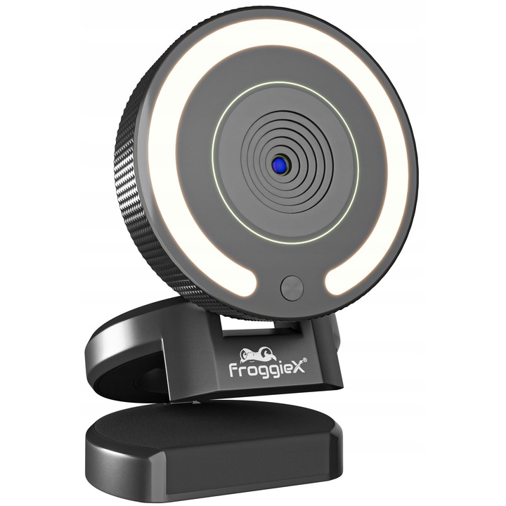Webkamera FROGGIEX FX-PC-WC-2K, 2K, USB-A, fekete