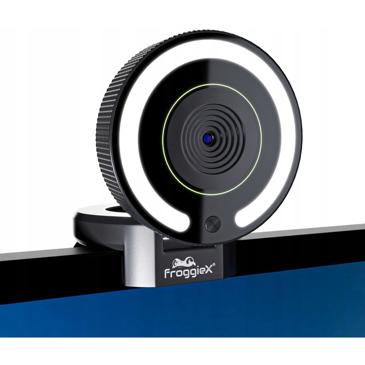 Webkamera FROGGIEX FX-PC-WC-2K, 2K, USB-A, fekete