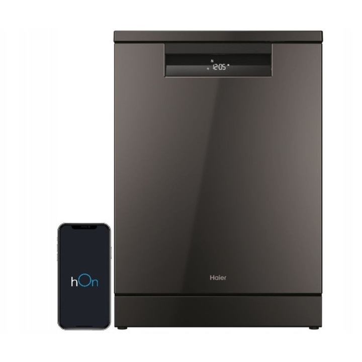 Masina de spalat vase HAIER XF 6B0M3PDA, 16 seturi, antracit, 59.7x85x59.8cm