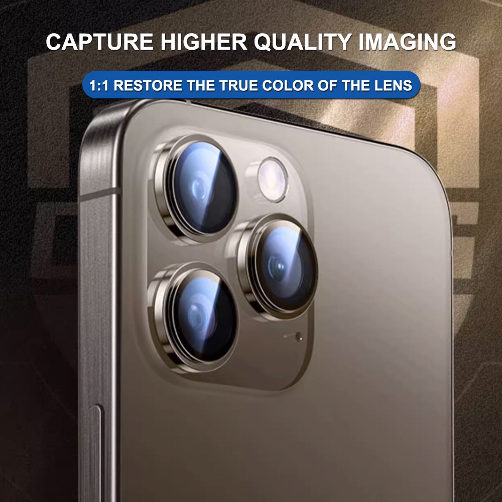Folie Protectie Compatibila cu Titanium AR Camera Glass, Lito, iPhone 17 Air - Light Gold