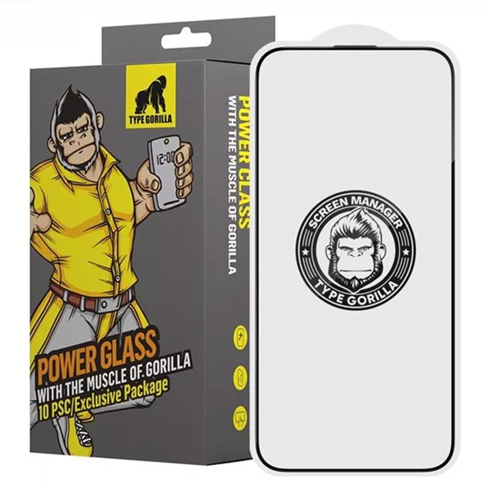 Folie pentru iPhone 17 Air cu Aplicator Pro, Sapphire Screen Protector, T73, Sticla securizata, Black