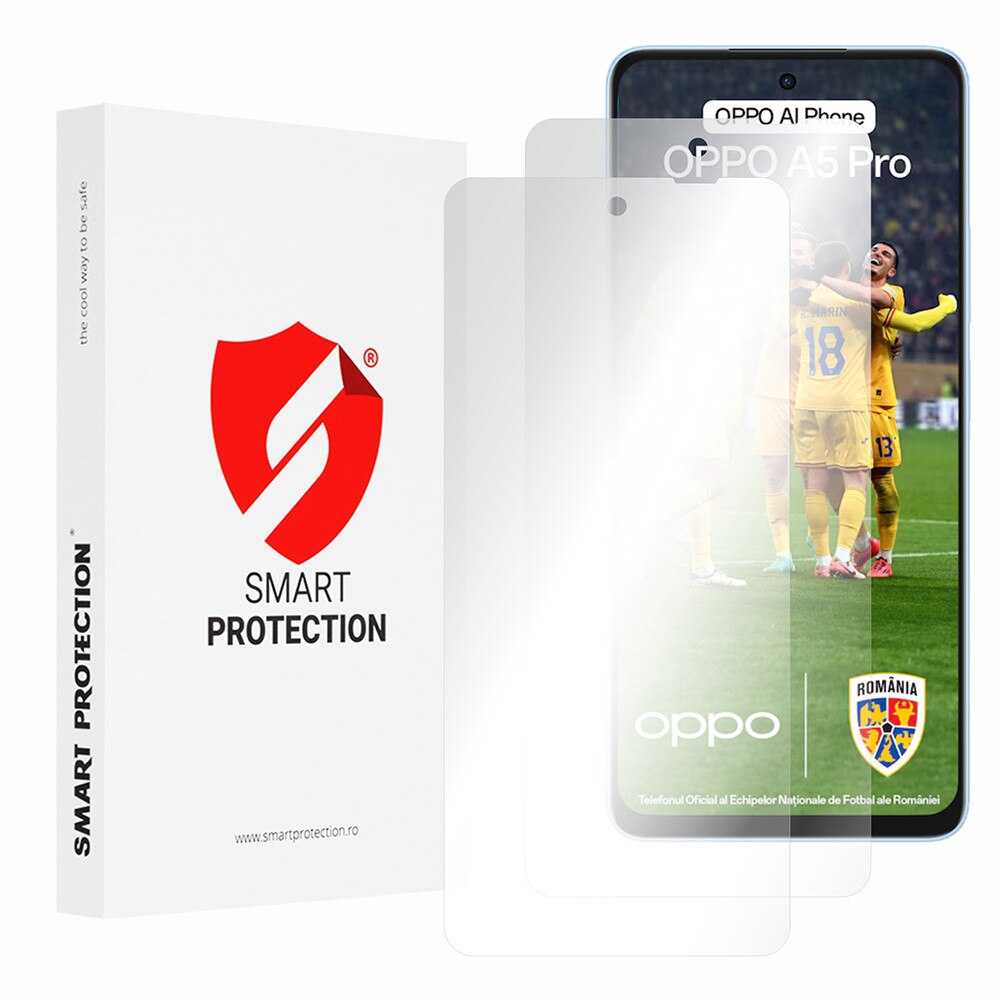 [Pachet 2x] Folie regenerabila premium Oppo A5 Pro 4G / A5 Pro 5G - Smart Protection Classic - Clear