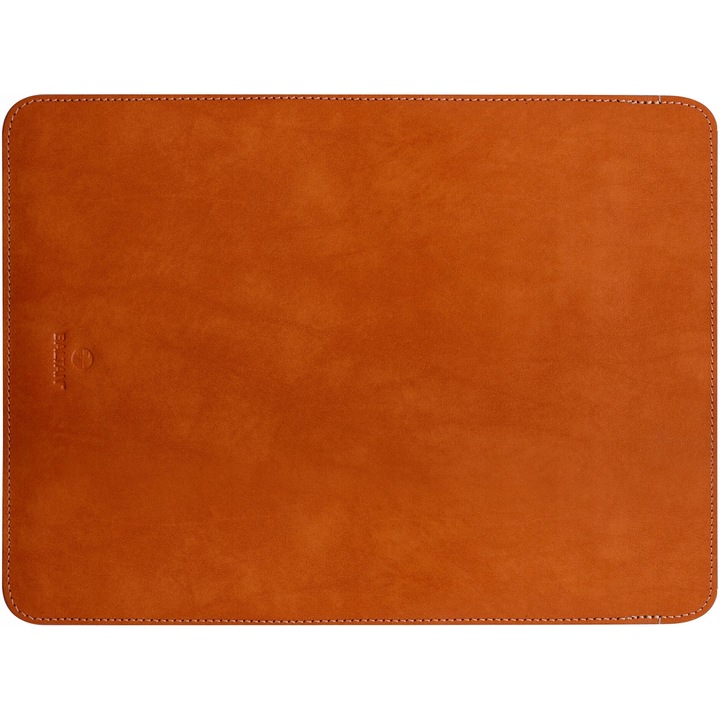 Baltan laptoptok MacBook Pro 14"-hez, valódi bőr, vízálló, barna színű