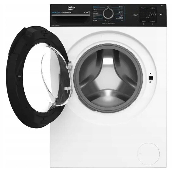 Masina de spalat rufe Beko b300, 9kg, 1200rpm, alb-negru, 51,8x60x84,5cm