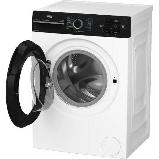 Masina de spalat rufe Beko b300, 9kg, 1200rpm, alb-negru, 51,8x60x84,5cm