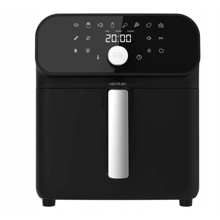 Фритюрник без мазнина Smokin Duo 6000, 6л, черен, 2000W, таймер, електронен контрол