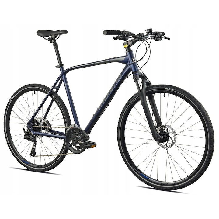 Велосипед крос INDIANA X-Cross 5.0 M21, 20 скорости, 28", тъмно сив, за мъже