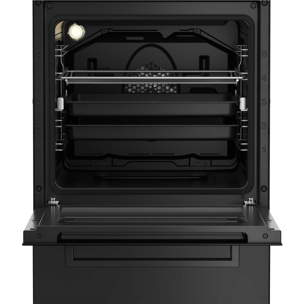 Aragaz cu cuptor electric, Beko, 4 arzatoare, 60l, negru, 50cm