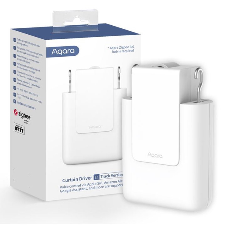 Motor pentru perdele Aqara E1, versiune Track, suport Zigbee 3.0, senzor de lumina
