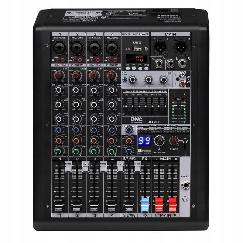 Mixer audio, Yamaha, AG03 MK2, 3 canale, USB, negru, 126x201x63mm