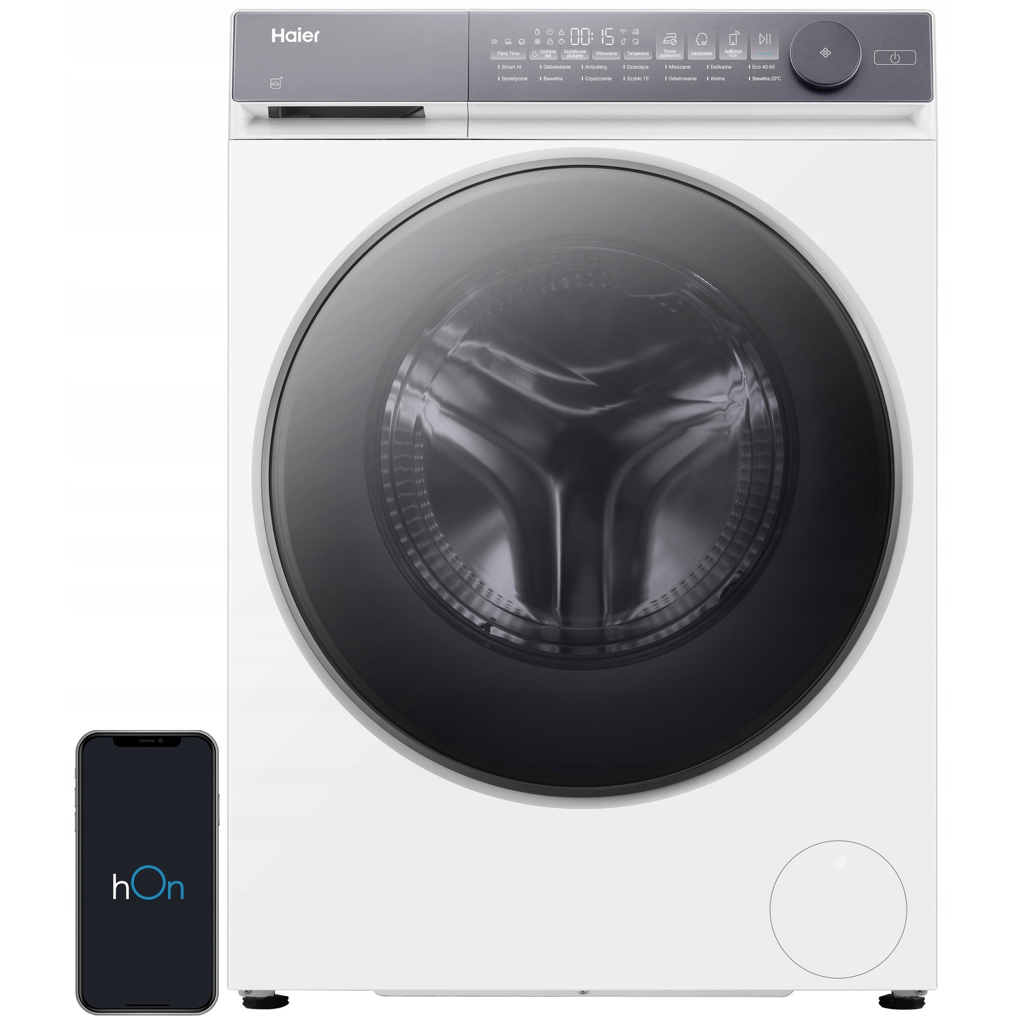 Masina de spalat rufe HAIER X7 HW100-BD14MEPU1, 10kg, 1400 rpm, alb, 60x54.4x85cm