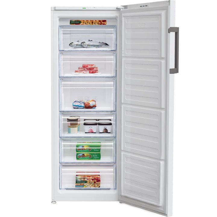 Congelator Beko, RFSA240M43WN, 215L, 6 sertare, 150,8x59,5x59,2cm