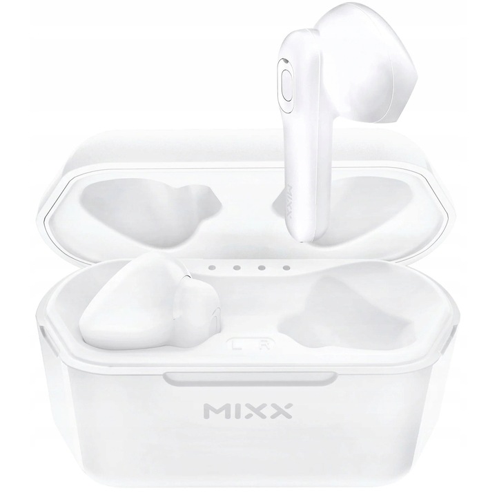 Vezeték nélküli fülhallgató, MIXX StreamBuds Mini 2, fehér, 24 óra üzemidő, Bluetooth