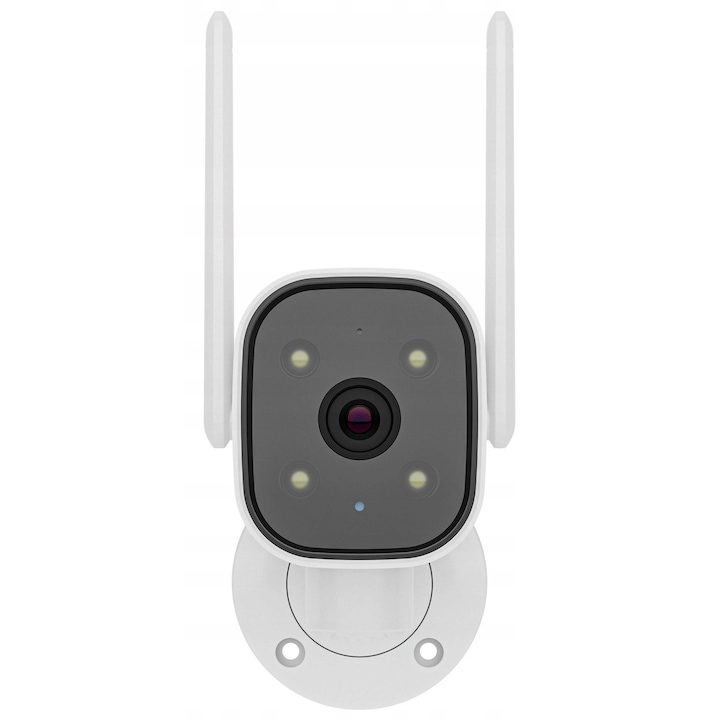 Camera de supraveghere Inna SETTI+ SC970 3MP 4G, detectie miscare, alimentare solara, alba, dimensiuni 138x134x124mm