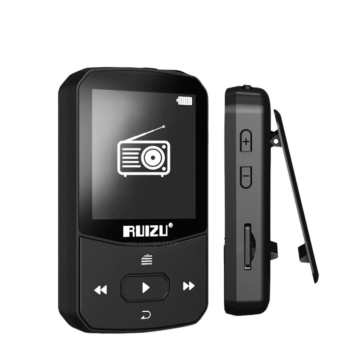 MP3 player, Ruizu X52, 1.5 inch, 16 GB, Bluetooth, negru