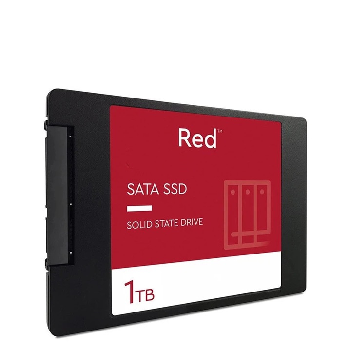 SSD Megboat 1 TB, 520 MB/s, червен, 10x7x0.6 см