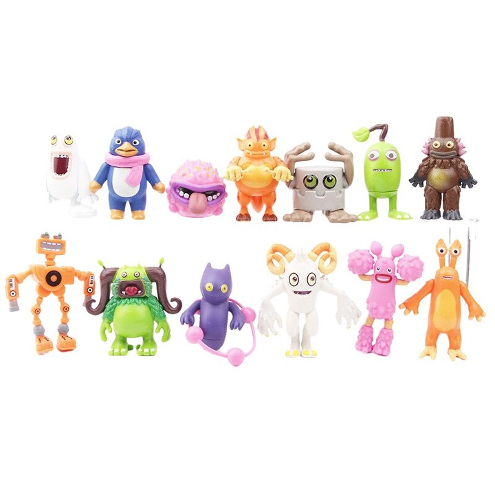 Set de papusi Monster Choir, 13 piese