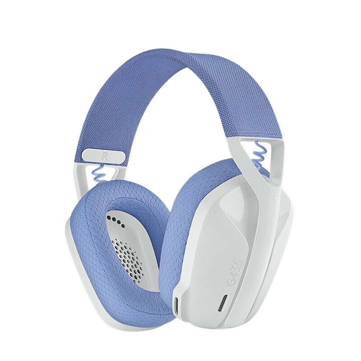 PC слушалки, Logitech G435, безжични, бели, 165гр