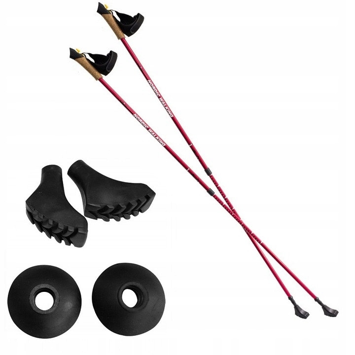 Трекинг щеки Nils NW607, 87-140см, алуминиеви, ергономични, комплект с 2 чинийки и 2 накрайника