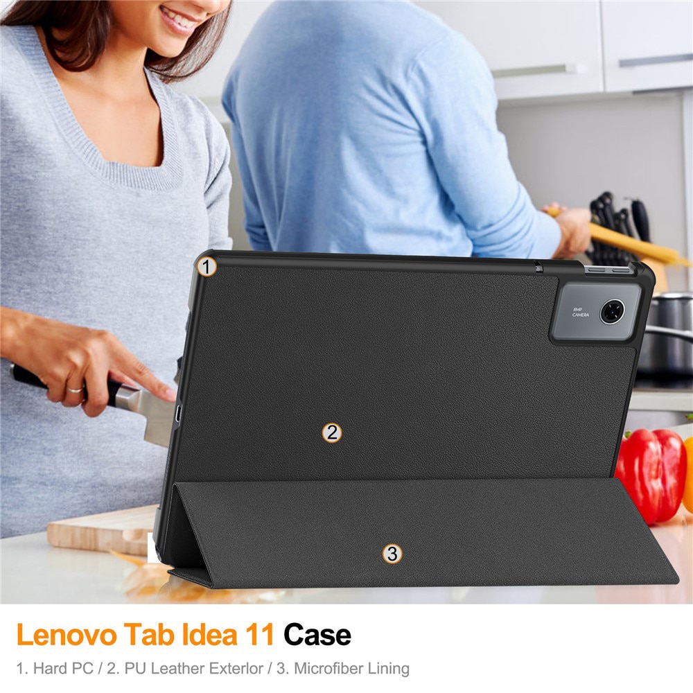 Husa pentru Lenovo Idea Tab 11 Lightweight Slim, tip stand, functie sleep/wake-up si inchidere magnetica, protectie 360 - Butterfly
