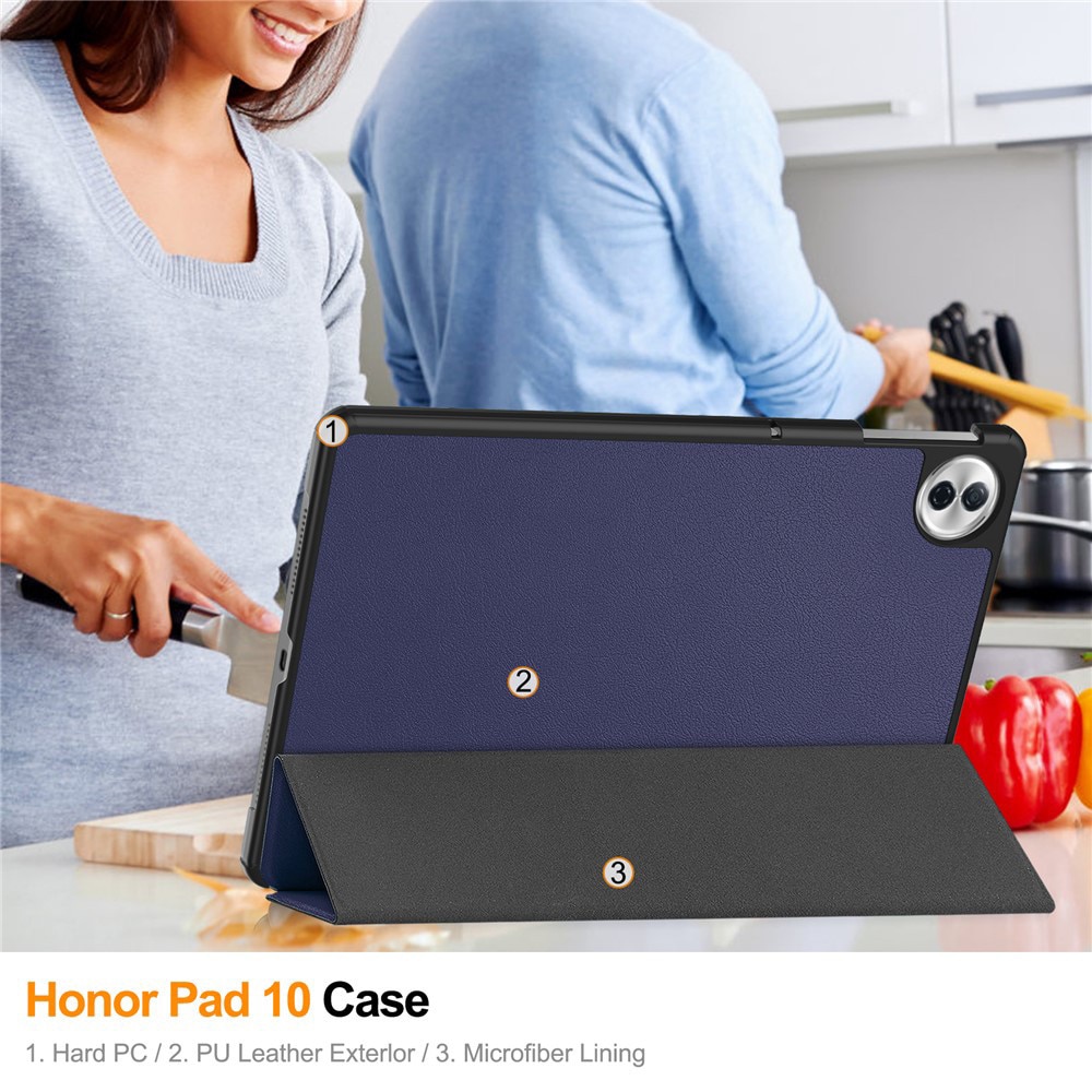 Husa pentru tableta Honor Pad 10, Accesorio Fold Pro, Blue