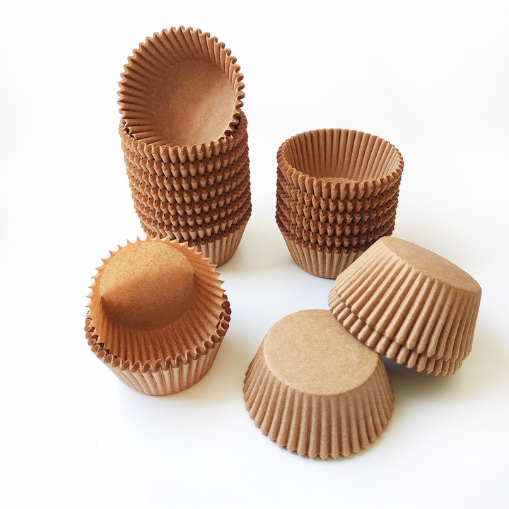 Hartii pentru cupcake, Kengege®, set 200 buc, material de calitate alimentara, rezistente la cuptor, 8x5x8cm