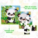 Set de 6 puzzle-uri din lemn pentru copii 2-5 ani, animale, 9 piese, Kengege®