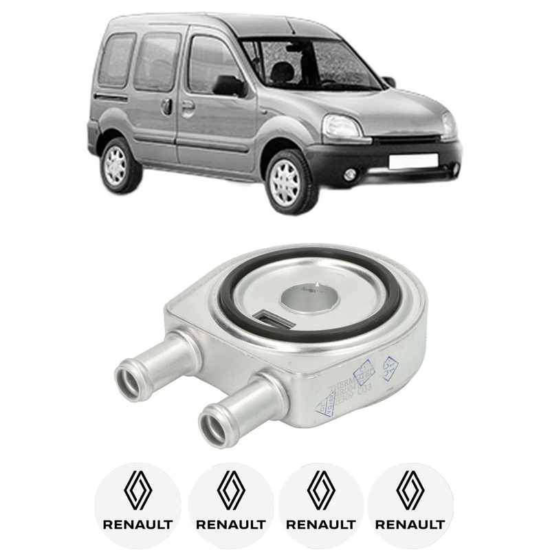 Radiator racire ulei RENAULT KANGOO (KC0/1_) din 1997-2001 KW 47 CP 64 CMC 1870, Auto, din aluminiu, 4x Stickere auto cu RENAULT