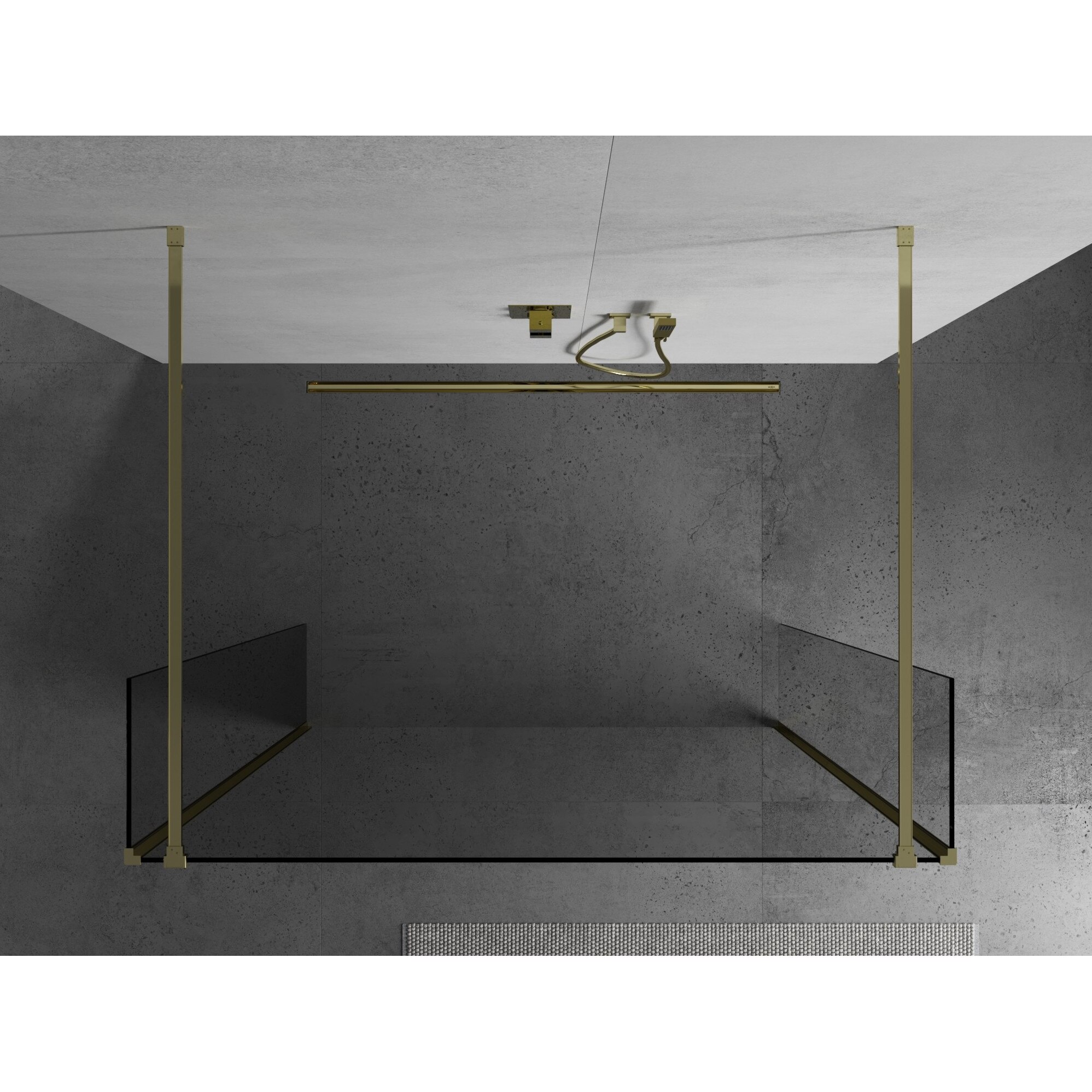 Mexen Kioto perete de dus liber 90 x 30 x 30 cm, transparent