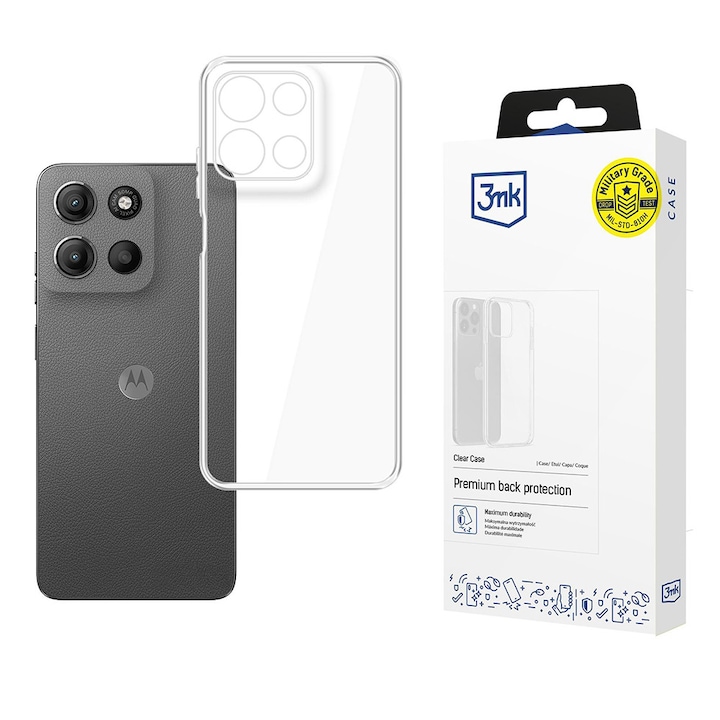 Carcasa de protectie pentru Motorola Moto G15 / Motorola Moto G15 Power, transparenta