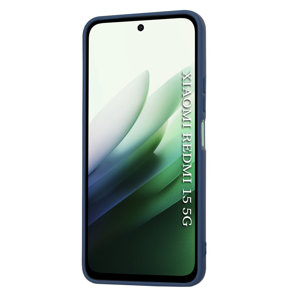 Husa pentru Xiaomi Redmi 15 4G / 15 5G, Silicon Premium Catifelat, Protectie Camere, Albastru Inchis