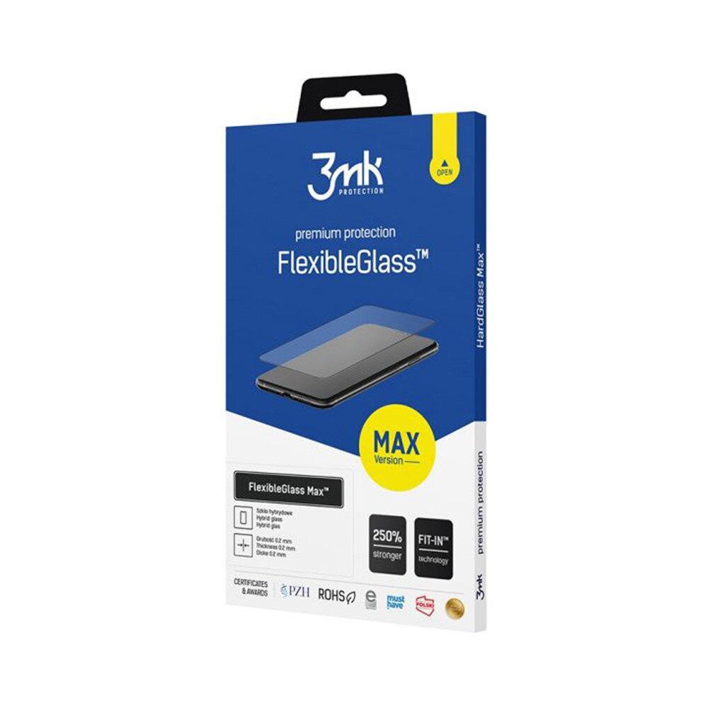 Folie pentru iPhone 16 Pro, FlexibleGlass Max, R68, Materiale compozite, Black