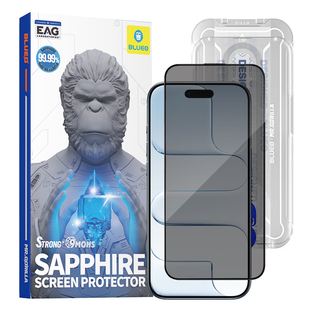 Folie protectie telefon, Blueo, 9H, albastra, compatibila cu iPhone 17 Air
