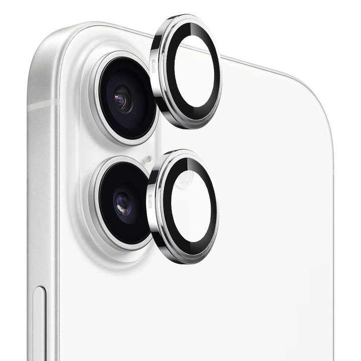 Фолио Armour Shield за iPhone 17, Оригинално стъкло за обектив от сапфирен кристал, Y56, Стъкло, Сив