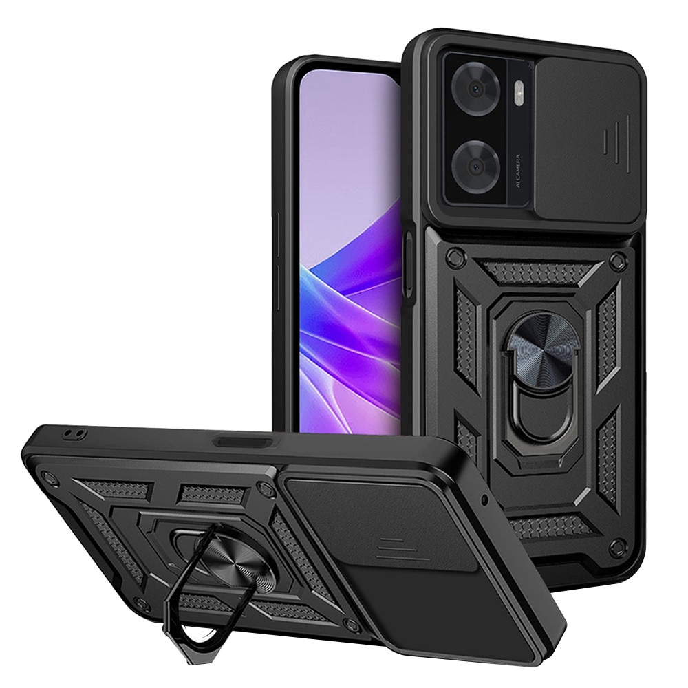 Husa Oppo A57 4G protectie camera Asteroid GSM CamShield Series, negru
