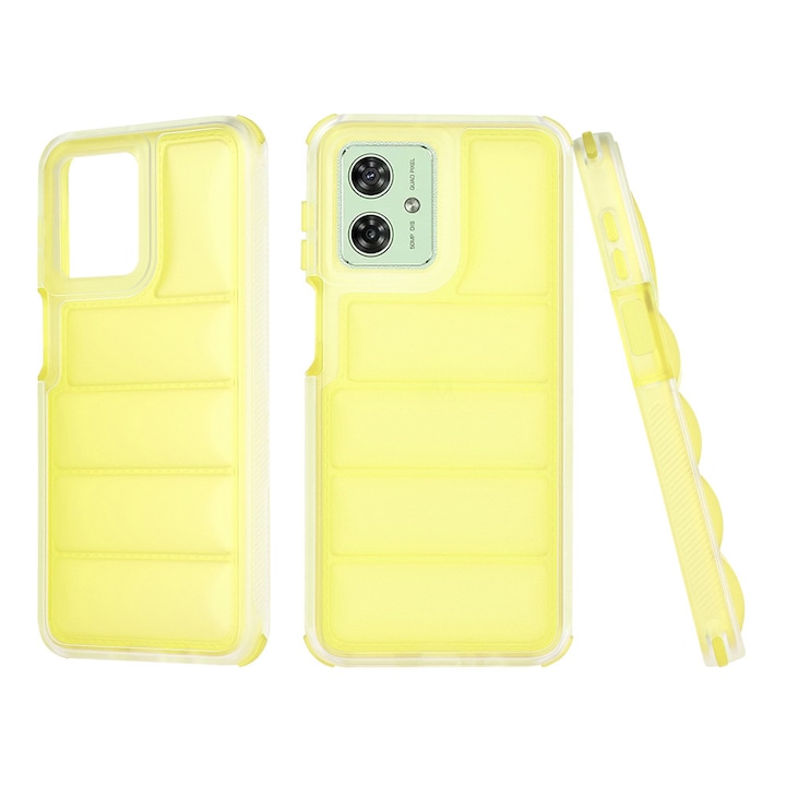 Carcasa de protectie pentru Motorola Moto G54, galben