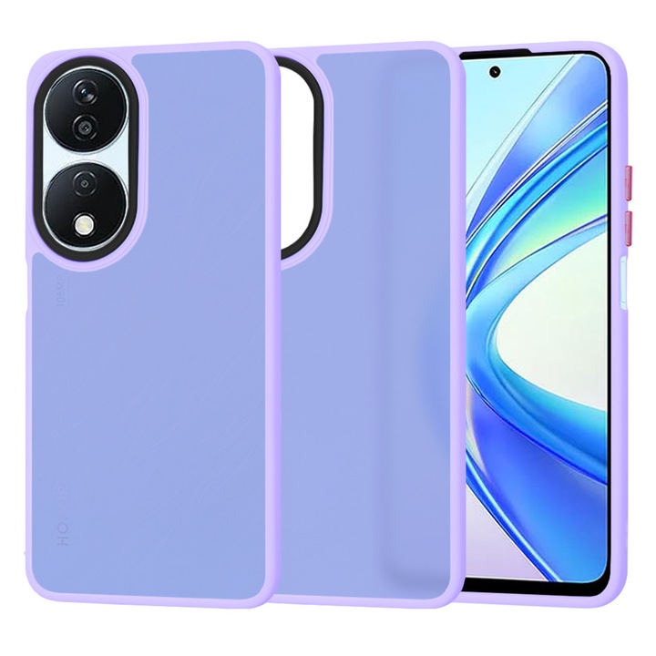 Husa telefon HaloFrost Series Honor X7b / X7b 5G / 90 SMART Light Purple Mov Deschis