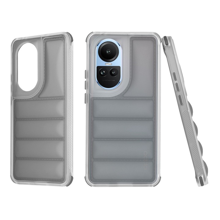 Калъф съвместим с Oppo Reno10/Reno10 Pro, K65, TPU, Наситен черен